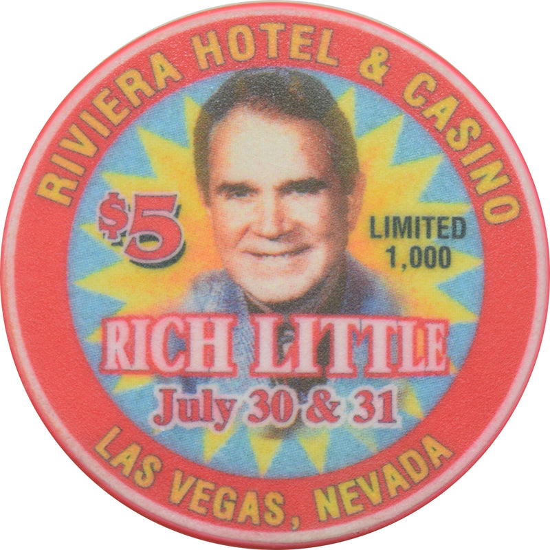Riviera Casino Las Vegas Nevada $5 Rich Little Chip 1999