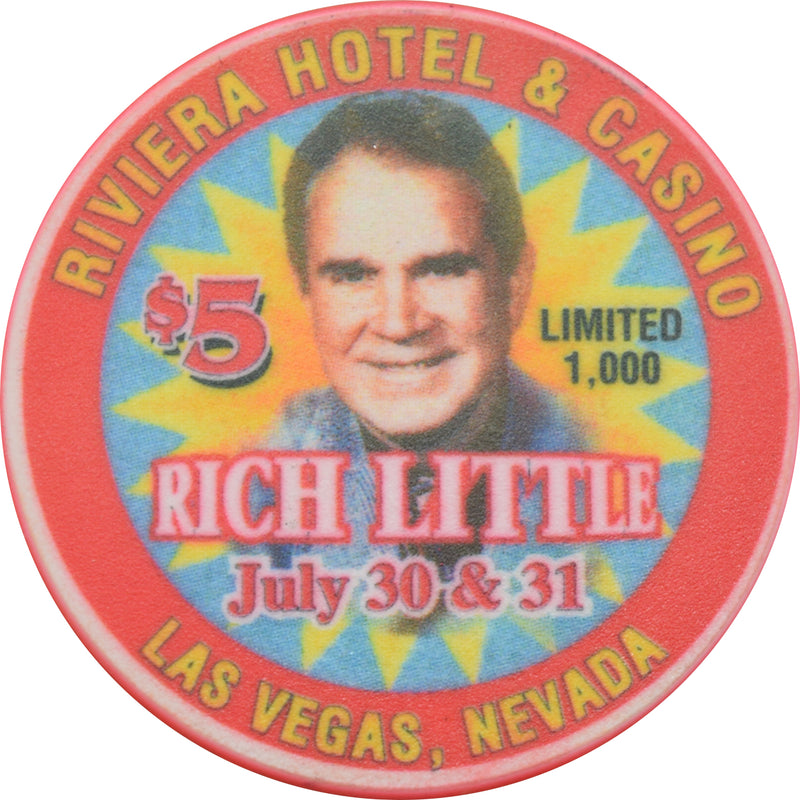 Riviera Casino Las Vegas Nevada $5 Rich Little Chip 1999