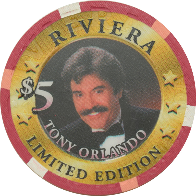 Riviera Casino Las Vegas Nevada $5 Tony Orlando Chip 2001