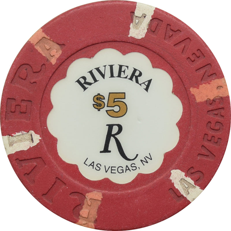Riviera Casino Las Vegas Nevada $5 Chip 1998