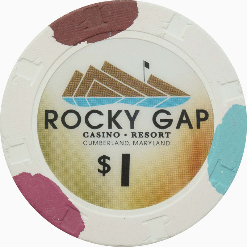 Rocky Gap Casino Flintstone Maryland $1 Chip