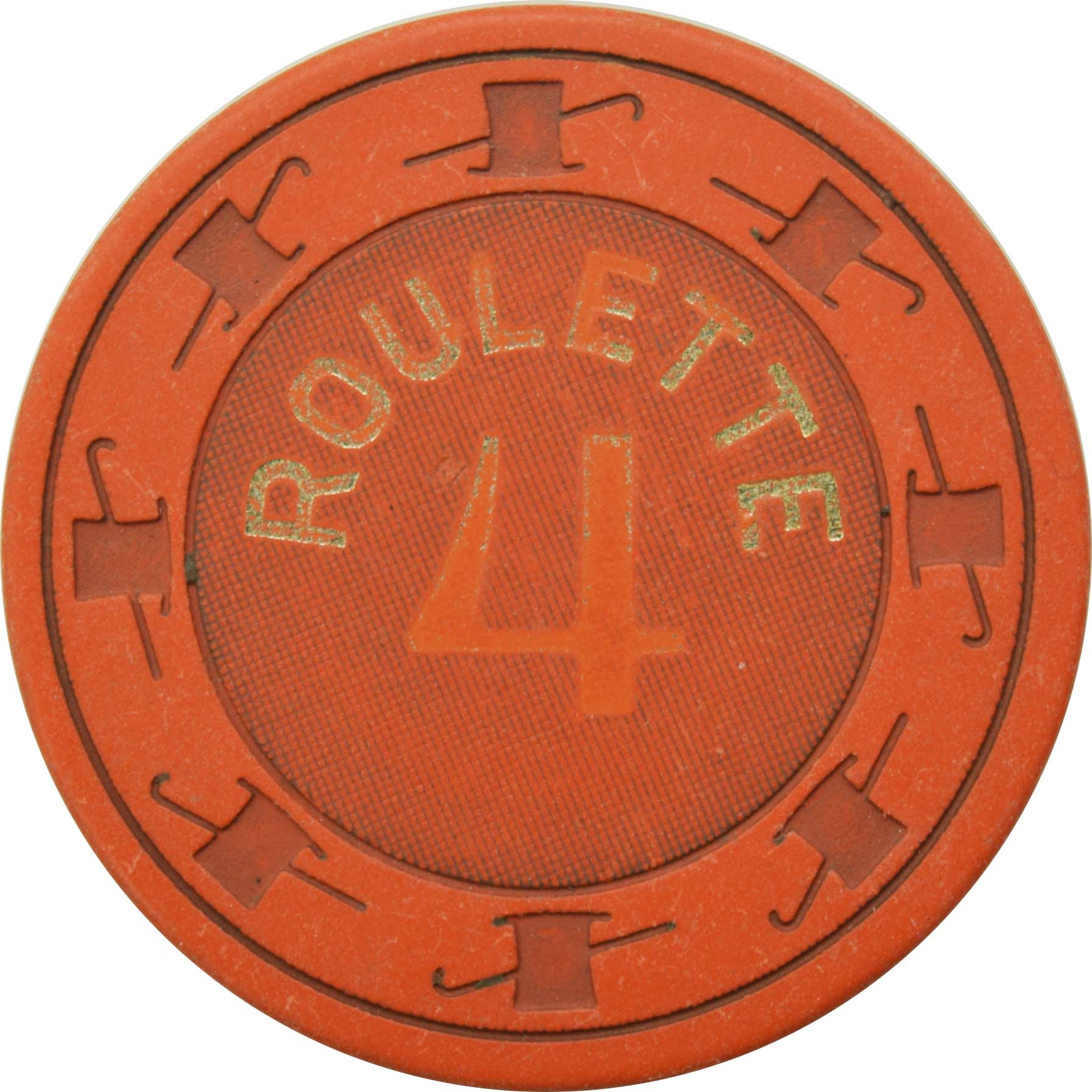 Paulson Orange Color Roulette Chip