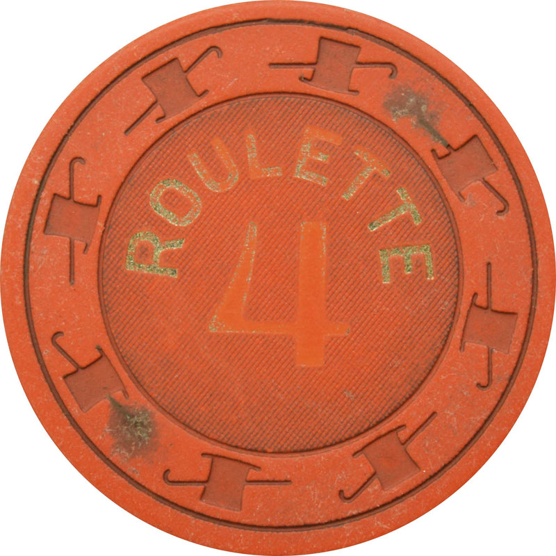 Paulson Orange Color Roulette Chip