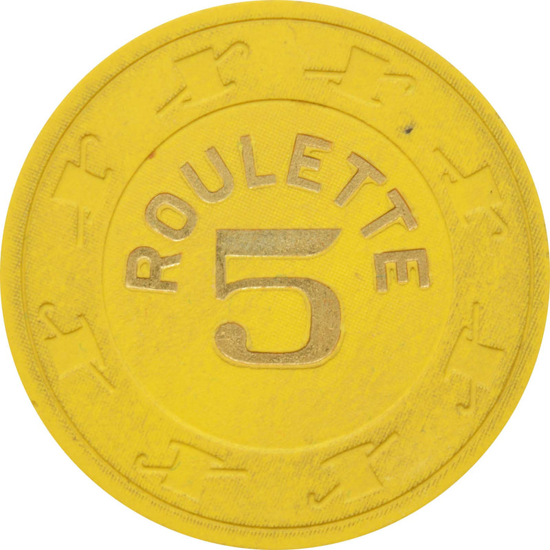 Paulson Yellow Color Roulette Chip
