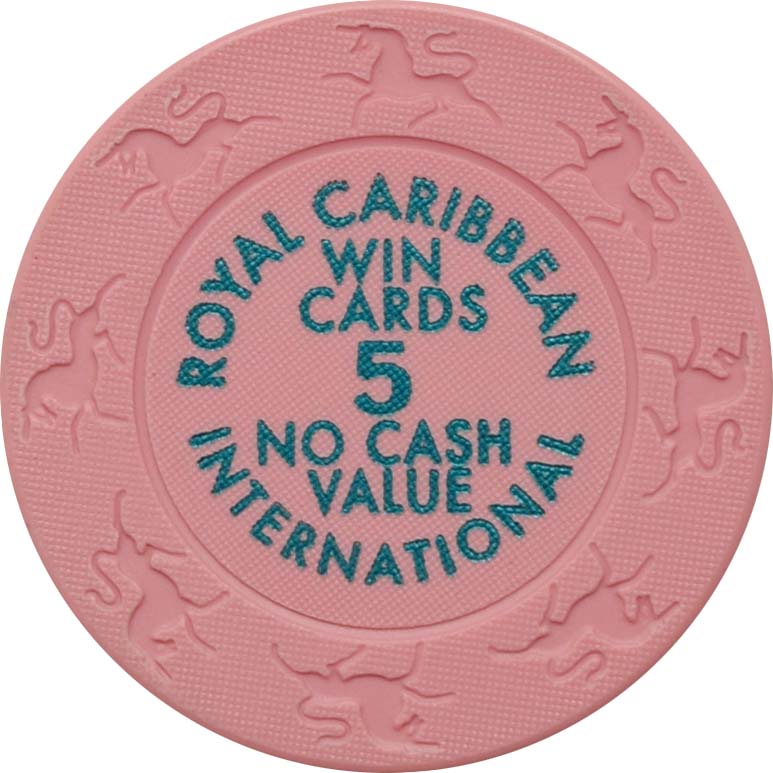 Royal Caribbean International Cruise Line Casino Win Cards 5 No Cash Value Chip