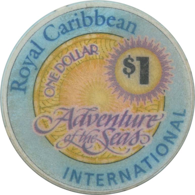 Adventure of the Seas (Royal Caribbean) Cruise Line Casino $1 Chip