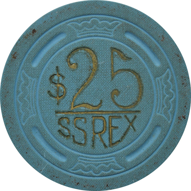 S.S. Rex Illegal Casino Santa Monica California $25 Chip