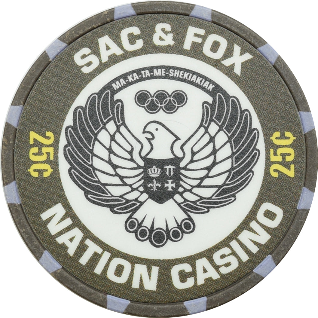 Sac & Fox Nation Casino Stadler Oklahoma25 Cent Chip