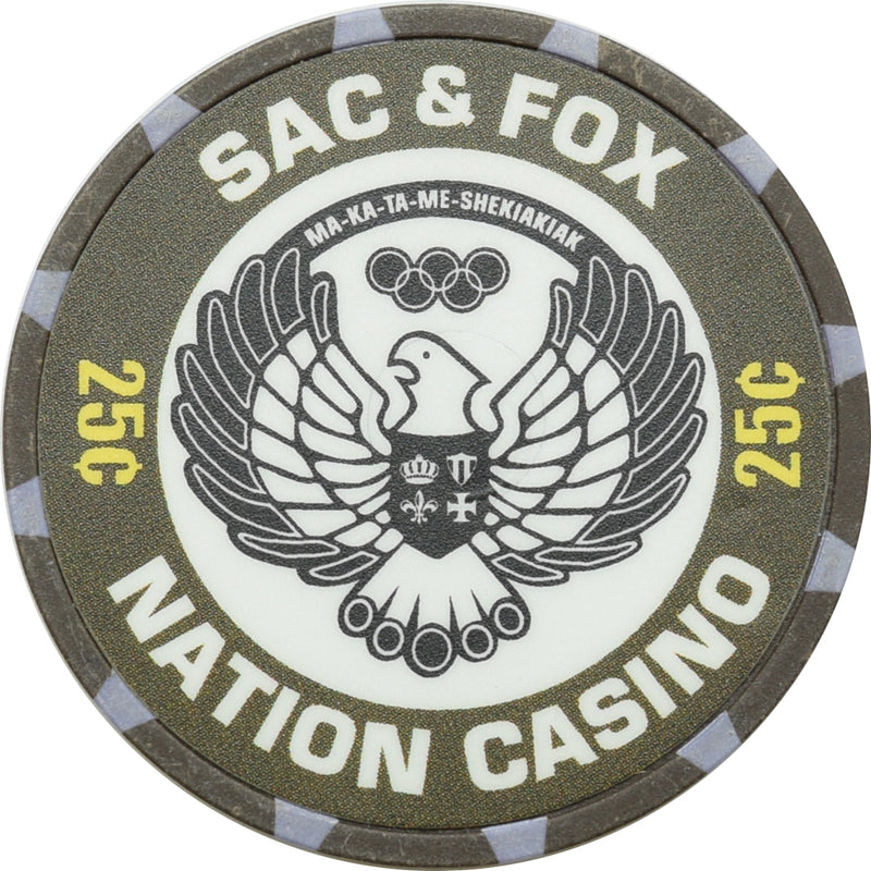Sac & Fox Nation Casino Stadler Oklahoma25 Cent Chip