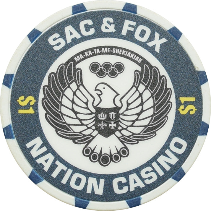 Sac & Fox Nation Casino Stroud Oklahoma $1 Chip