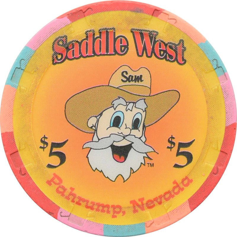 Saddle West Casino Pahrump Nevada $5 Chip 2003