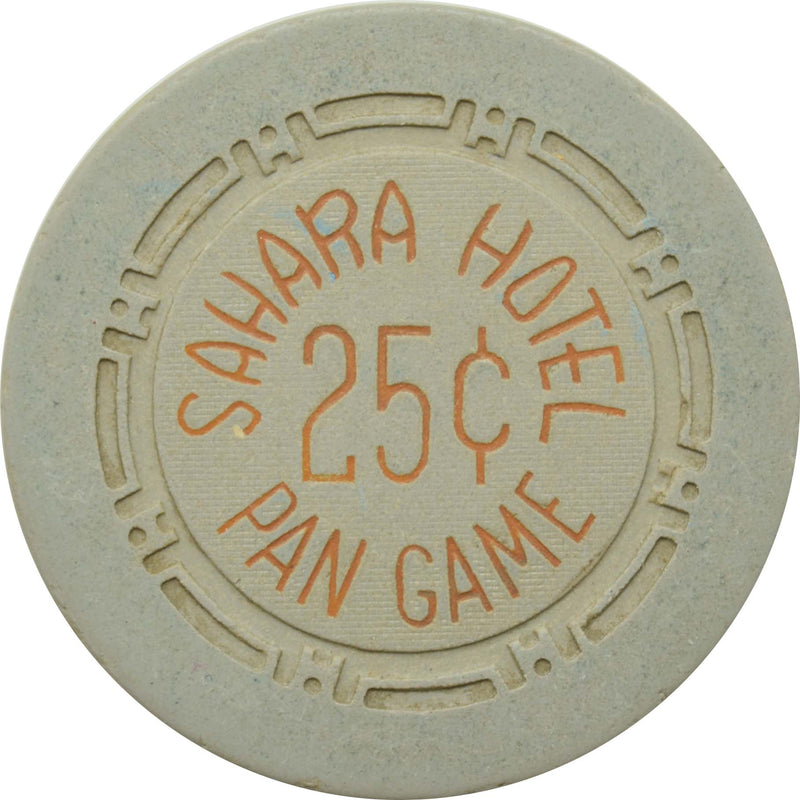 Sahara Casino Las Vegas Nevada 25 Cent Pan Game Chip 1950s