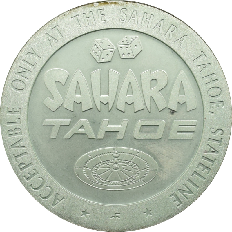 Sahara Tahoe Casino Lake Tahoe Nevada $5 Token 1967