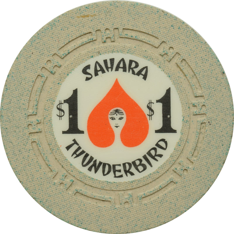 Sahara Thunderbird Casino Las Vegas Nevada $1 Chip 1964