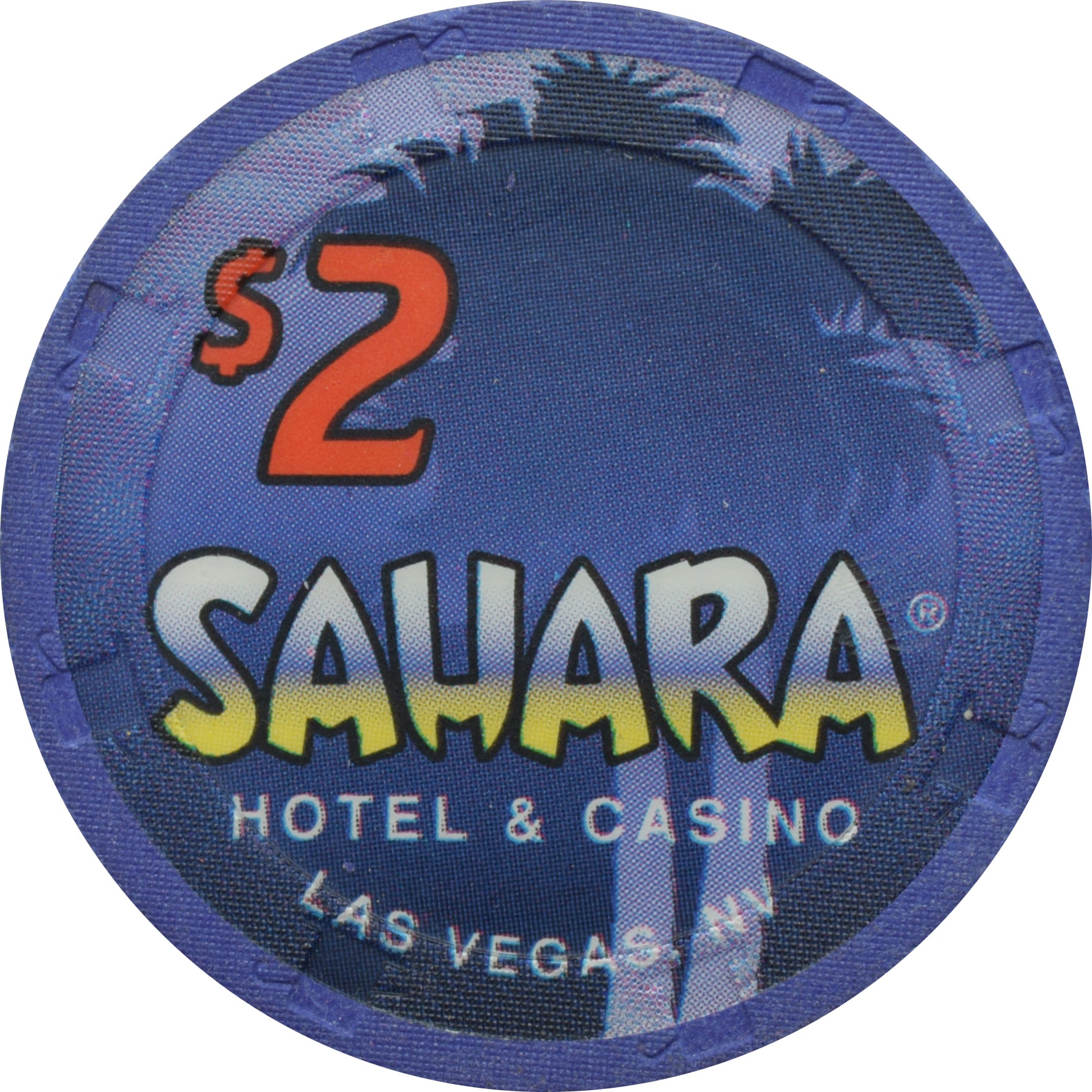 Sahara Casino Las Vegas Nevada $2 Chip 1996