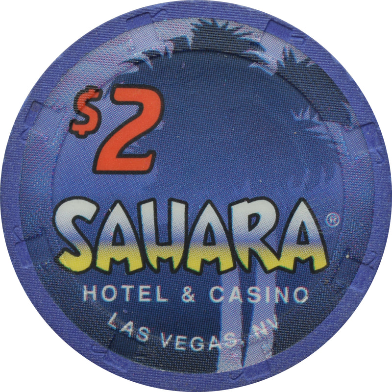 Sahara Casino Las Vegas Nevada $2 Chip 1996