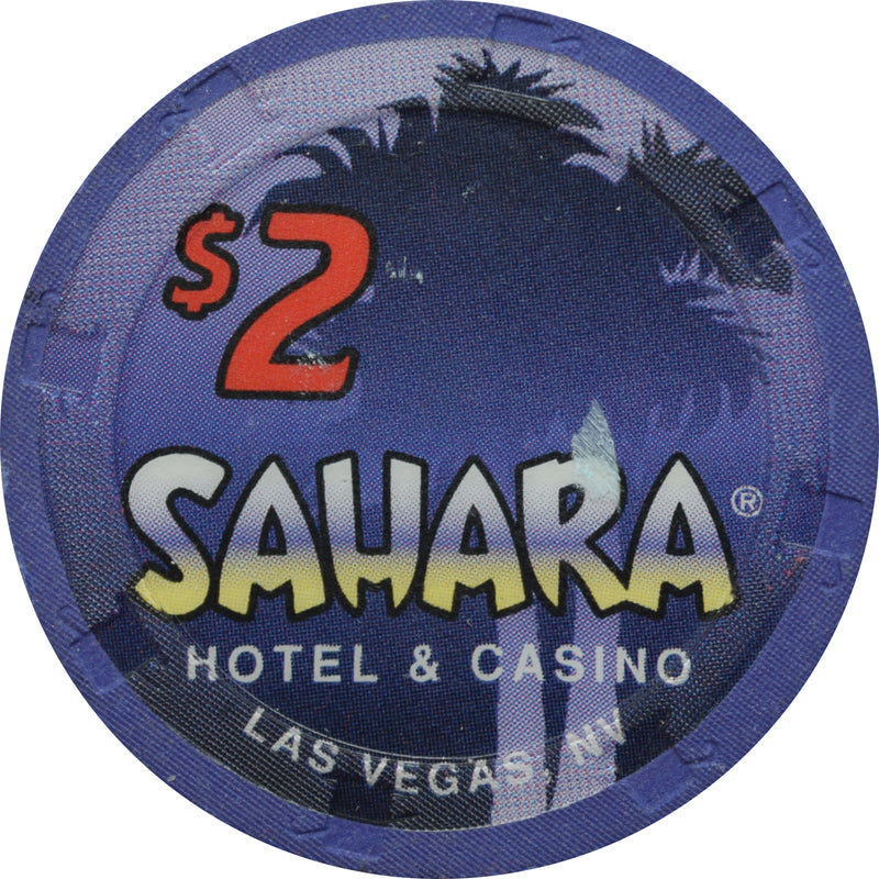 Sahara Casino Las Vegas Nevada $2 Chip 1996