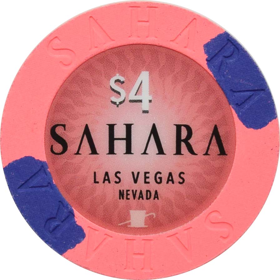 Sahara Casino Las Vegas Nevada $4 Chip 2020