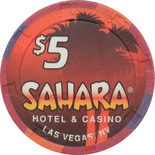 Sahara Casino Las Vegas Nevada $5 Chip 1995