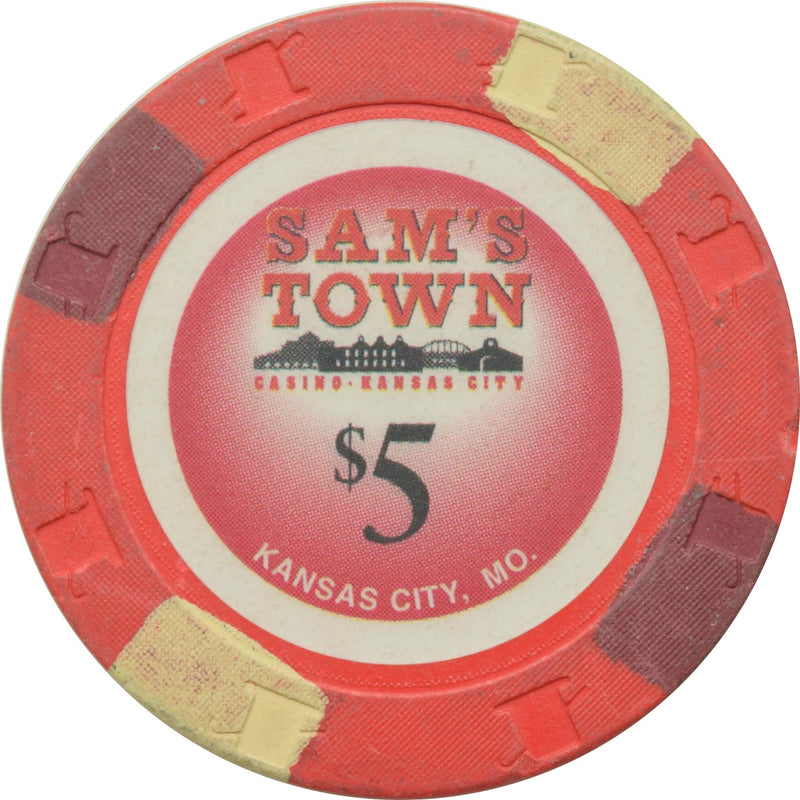 Sam's Town Casino Kansas City Missouri $5 Chip