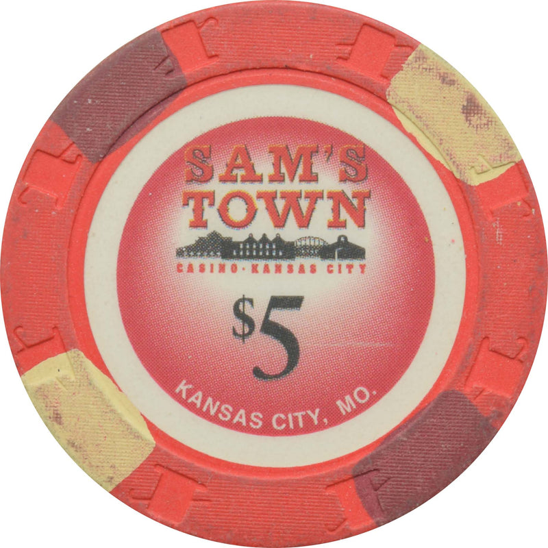Sam's Town Casino Kansas City Missouri $5 Chip
