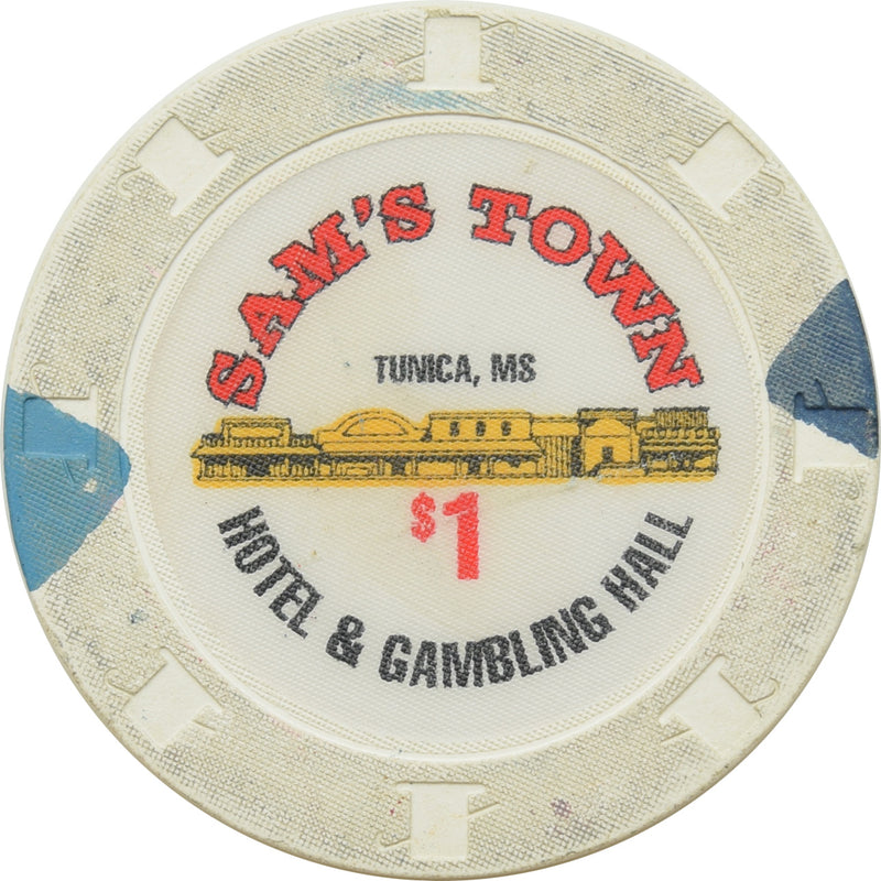 Sam's Town Hotel & Gambling Hall Casino Tunica MS $1 Chip