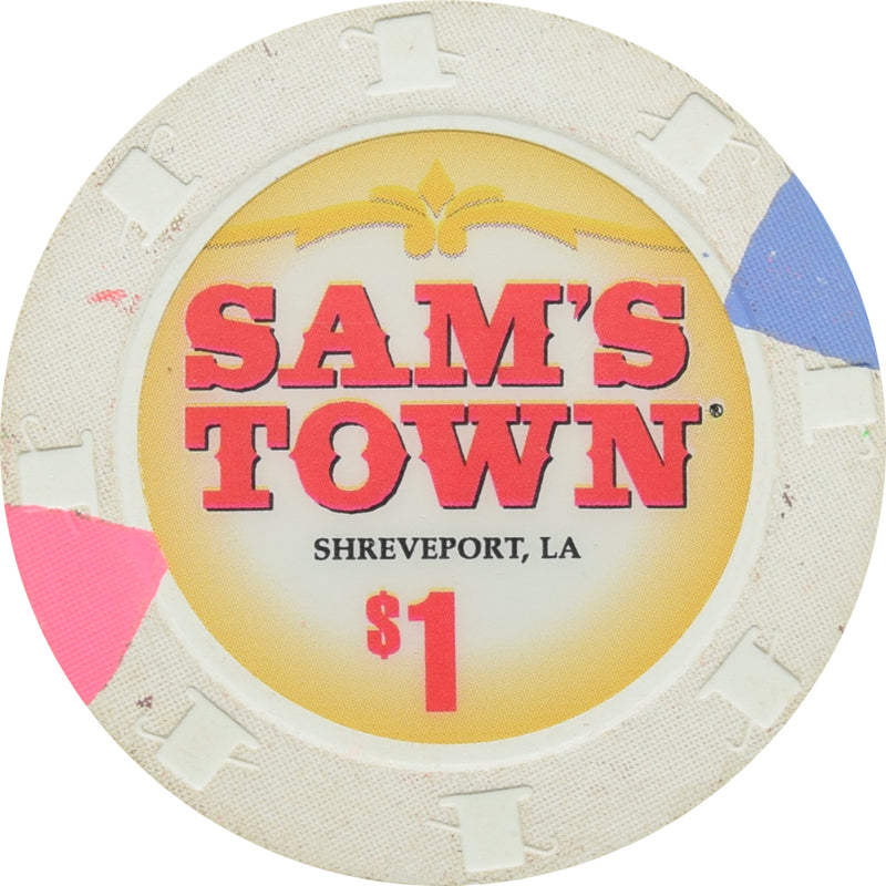 Sam's Town Casino Shreveport LA $1 Chip