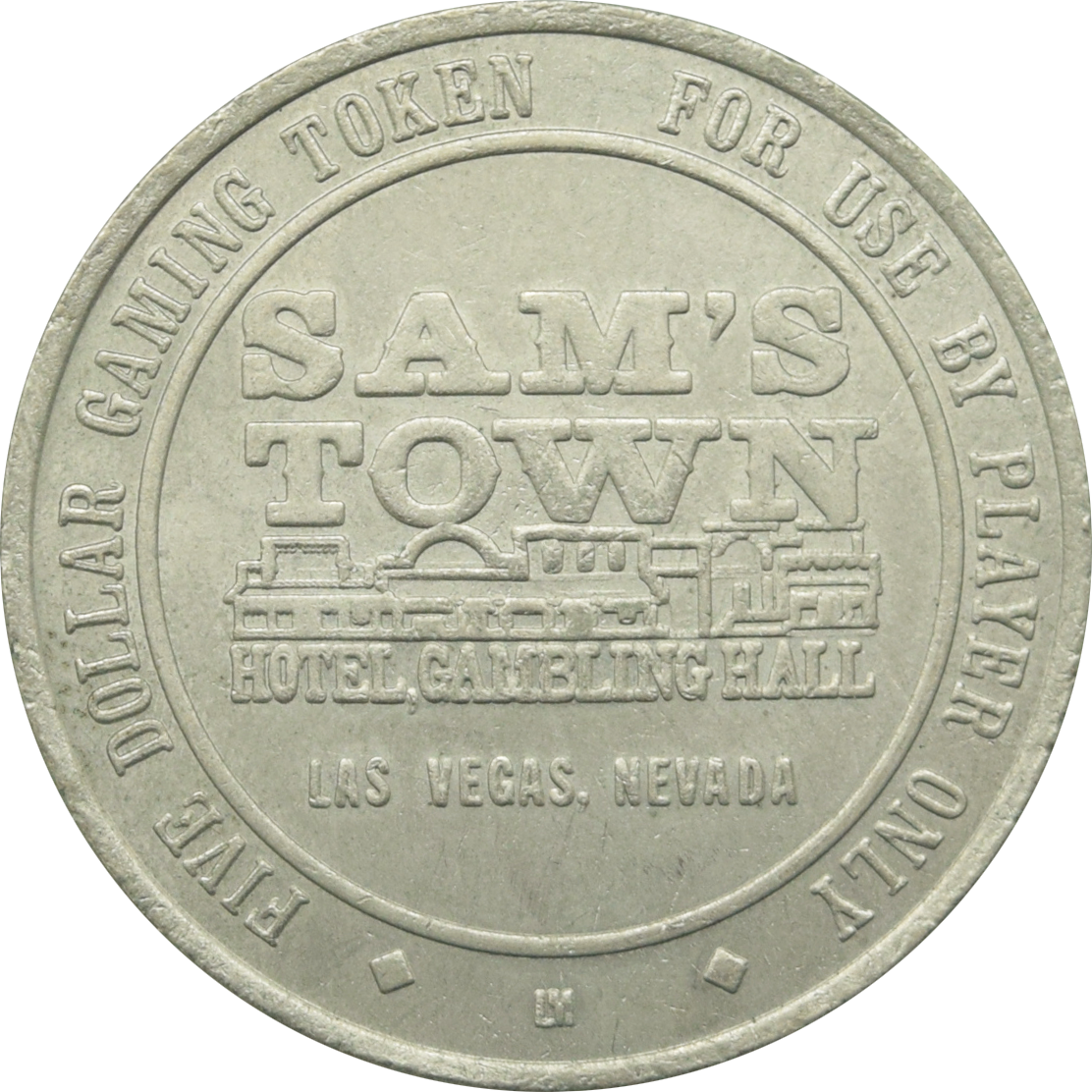 Sam's Town Casino Las Vegas Nevada $5 Token 1987