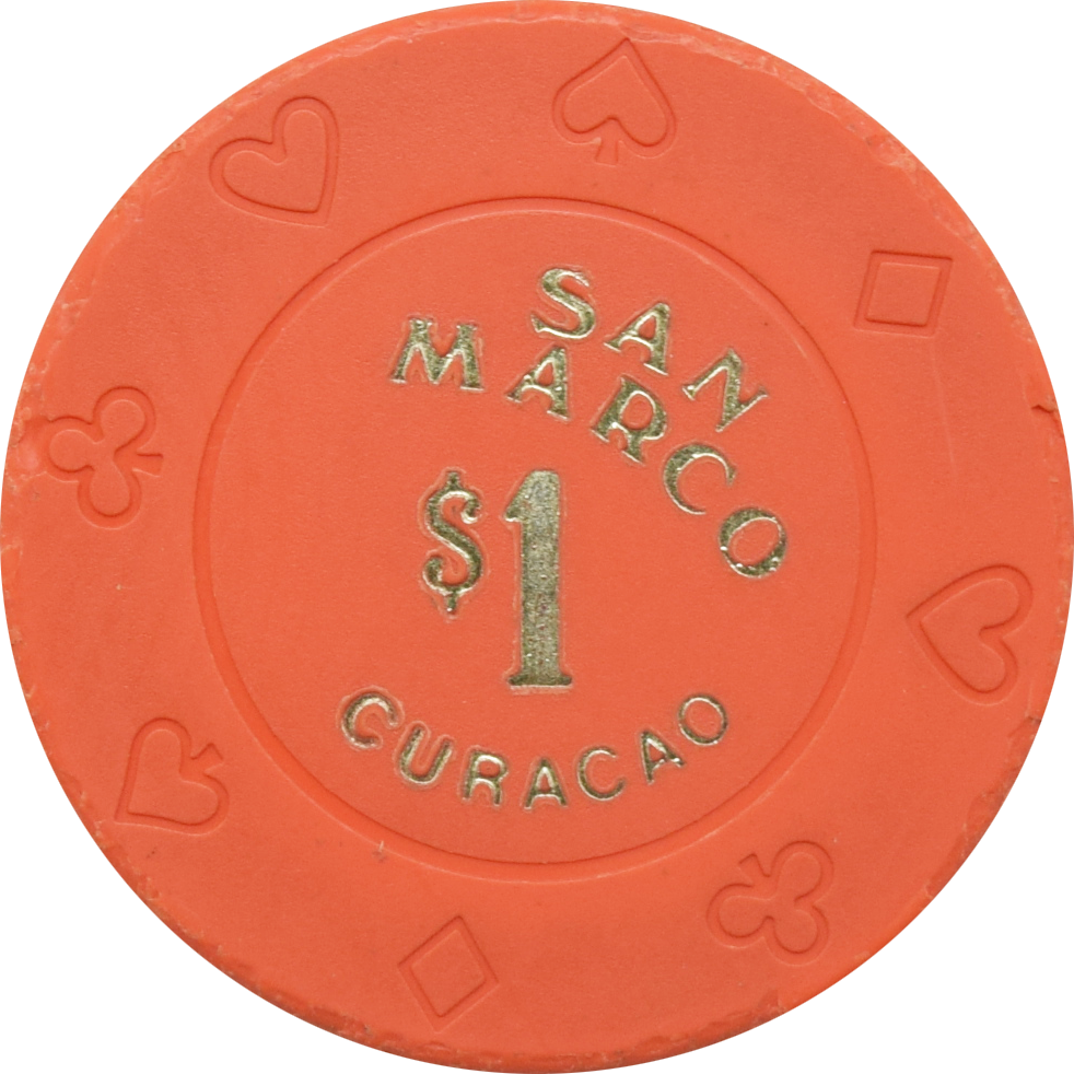 San Marco Casino Punda Curacao $1 Chip