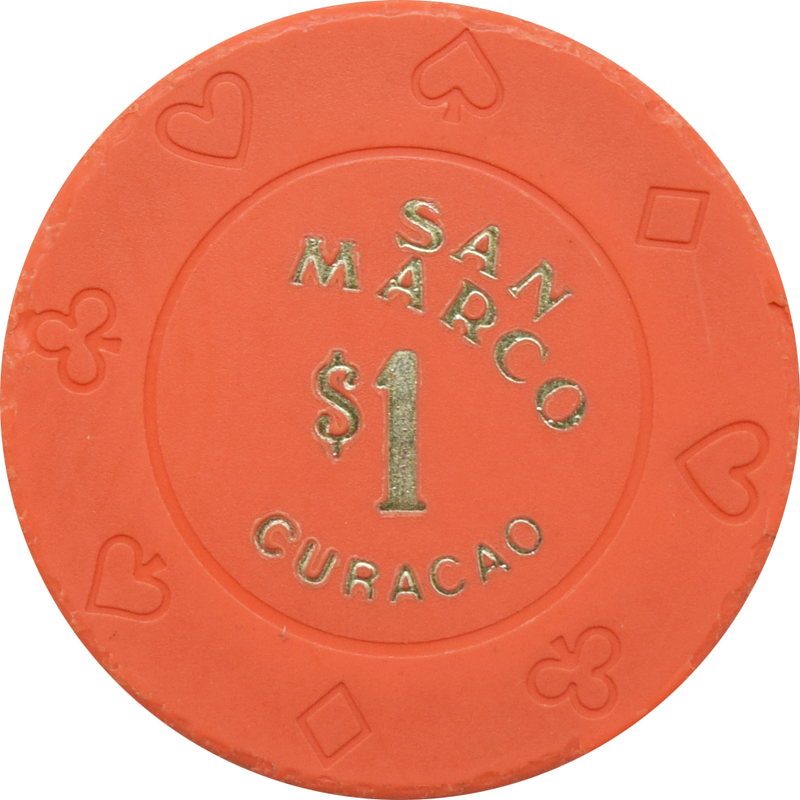 San Marco Casino Punda Curacao $1 Chip