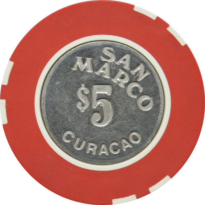 San Marco Casino Punda Curacao $5 Chip