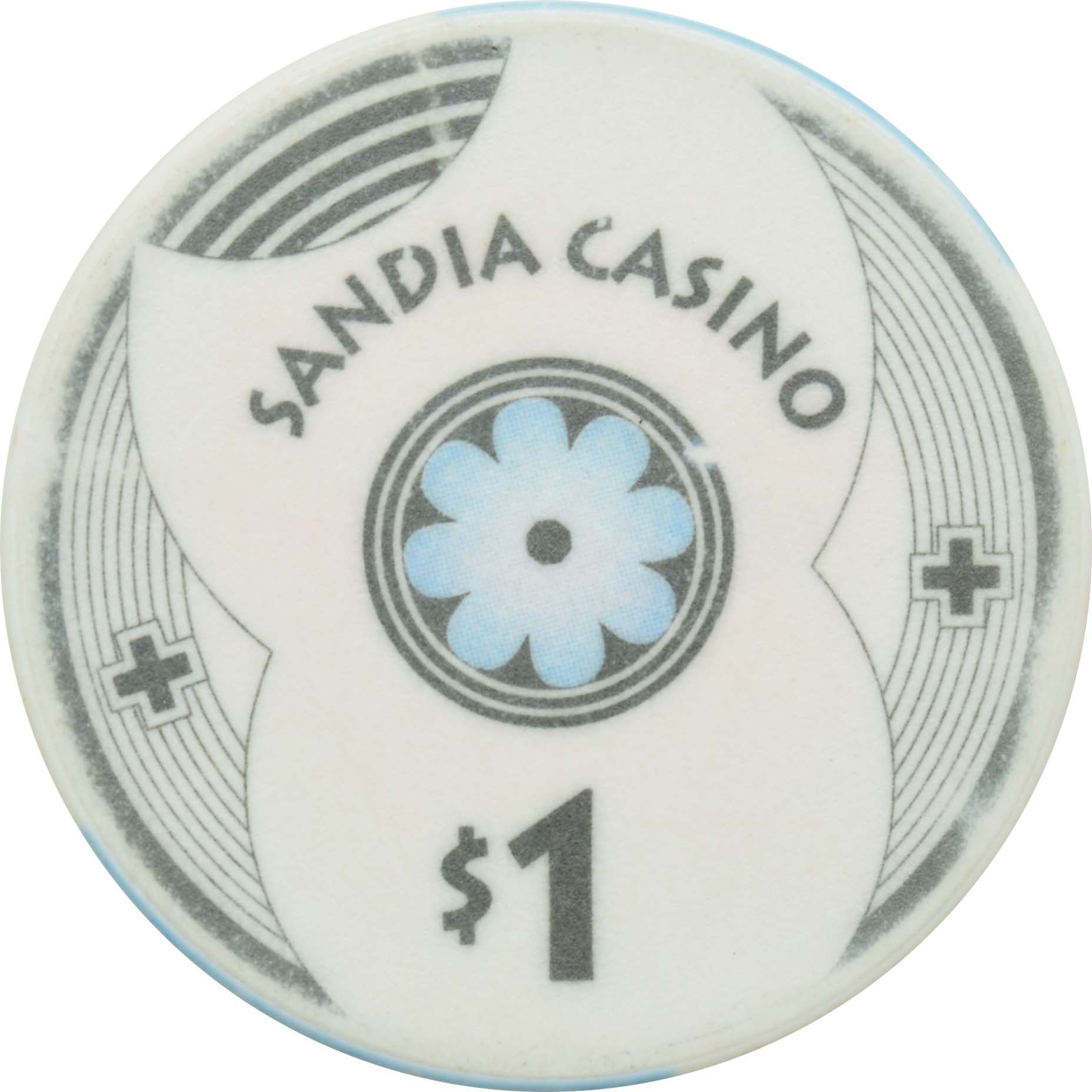 Sandia Casino Albuquerque New Mexico $1 2001 Chip