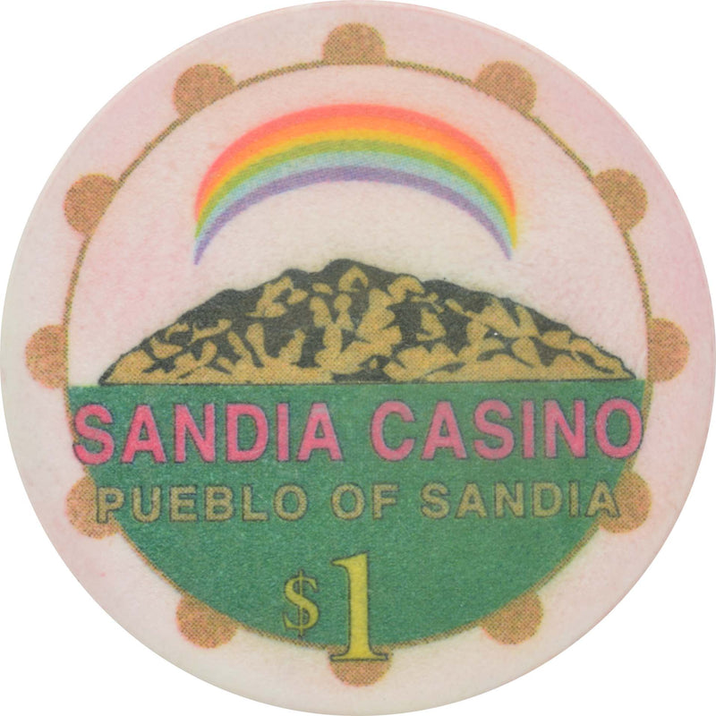 Sandia Casino Albuquerque New Mexico $1 Chip 1998