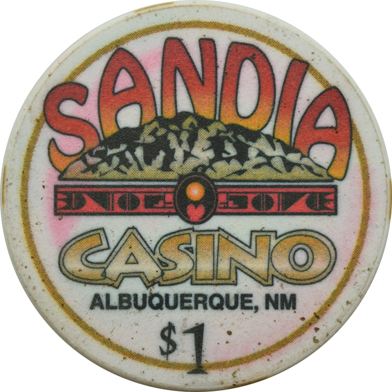 Sandia Casino Albuquerque New Mexico $1 Chip