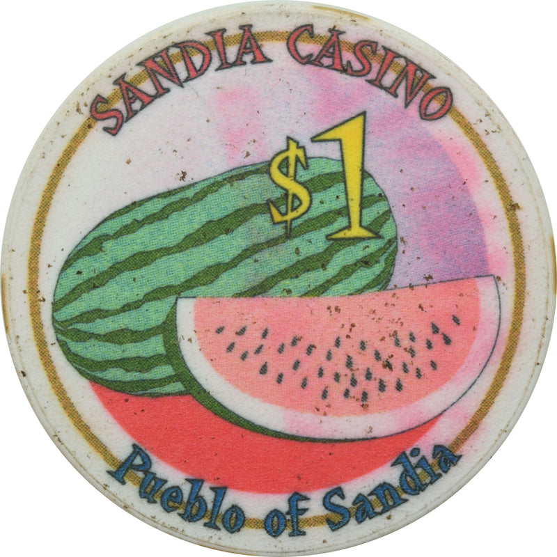 Sandia Casino Albuquerque New Mexico $1 Chip