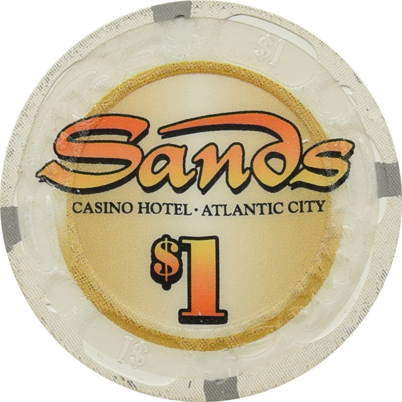 Sands Casino Atlantic City New Jersey $1 Chip