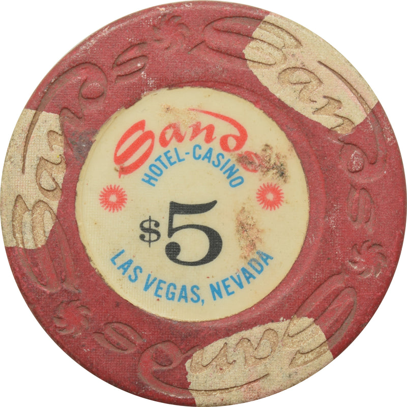 Sands Casino Las Vegas Nevada $5 Chip 1970s