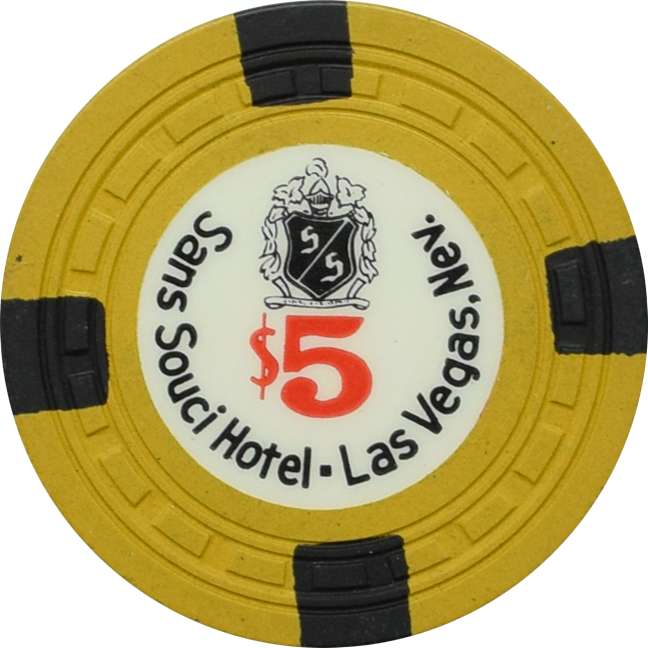 Sans Souci Casino Las Vegas Nevada $5 Chip 1957