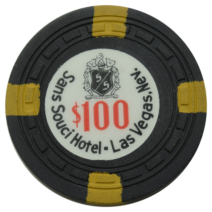 Sans Souci Casino Las Vegas Nevada $100 Chip 1957