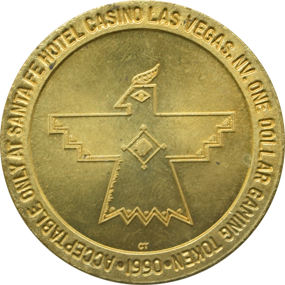 Santa Fe Casino Las Vegas Nevada $1 Eagle Token 1990