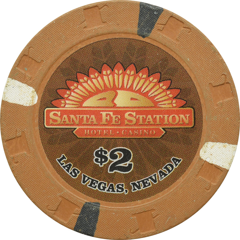 Santa Fe Station Casino Las Vegas Nevada $2 Chip 2007