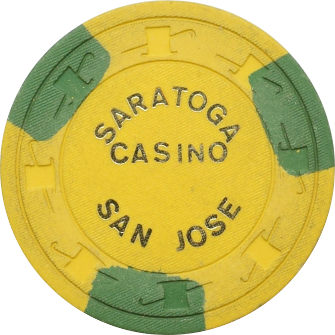 Saratoga Casino Casino San Jose California $5 Chip