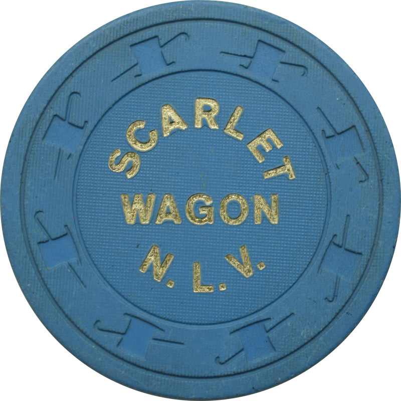 Scarlet Wagon Casino North Las Vegas Nevada $1 Chip 1973