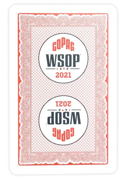 2021 Copag WSOP Authentic NEW Red Deck Plastic Playing Cards Bridge Size