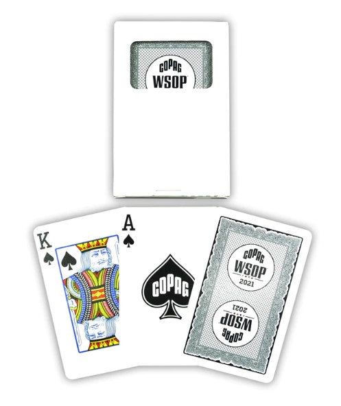 2021 Copag WSOP Authentic NEW Black Deck Plastic Playing Cards Bridge Size