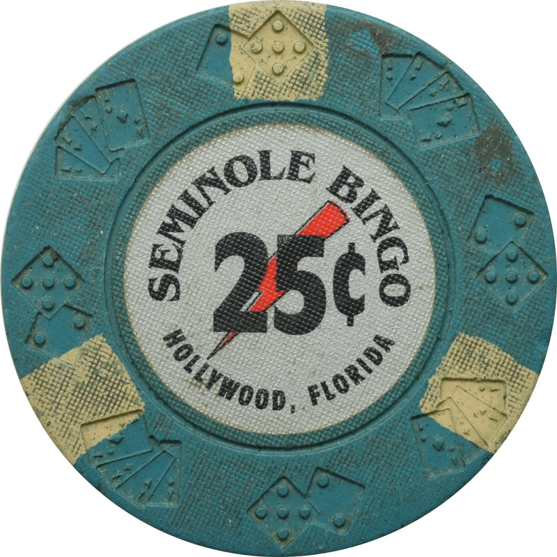 Seminole Bingo Casino Hollywood Florida 25 Cent Chip