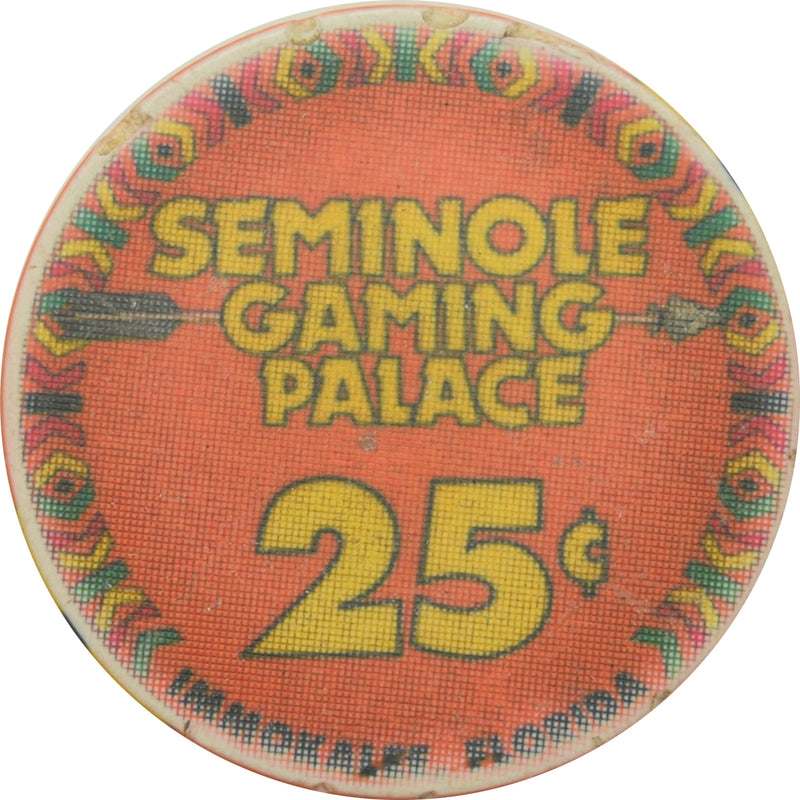 Seminole Casino Immokalee Florida 25 Cent Chip
