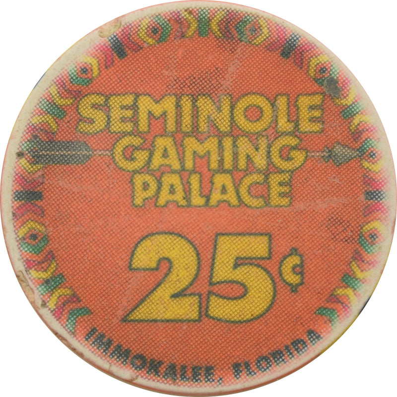 Seminole Casino Immokalee Florida 25 Cent Chip