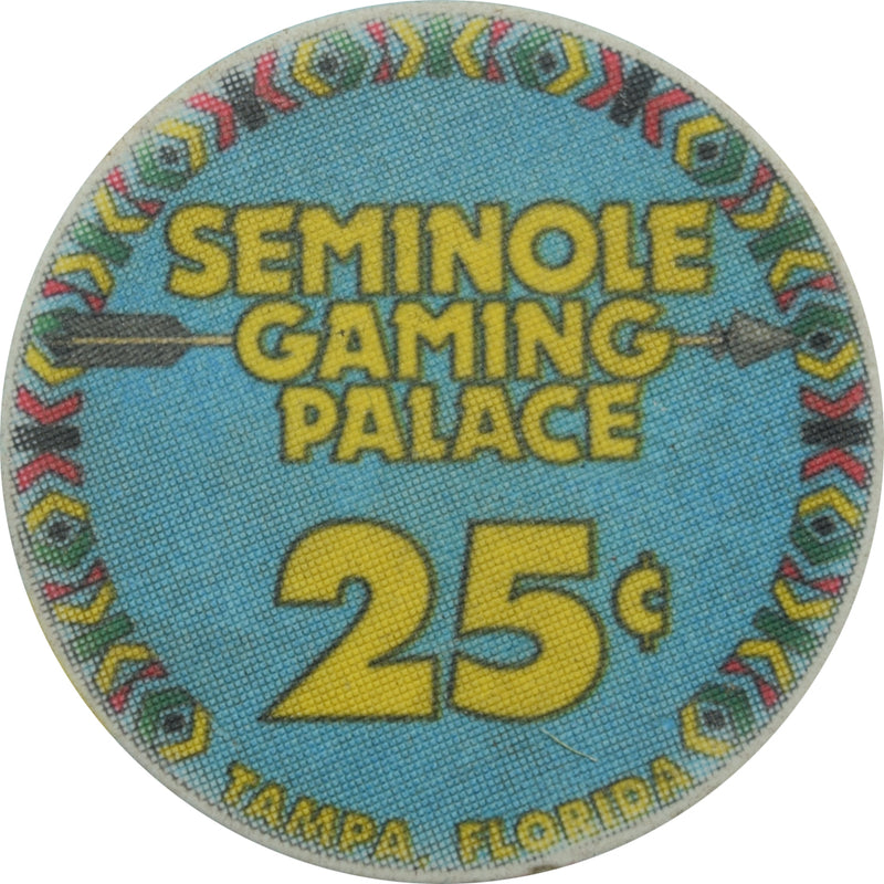 Seminole Indian Casino Tampa Florida 25 Cent Chip