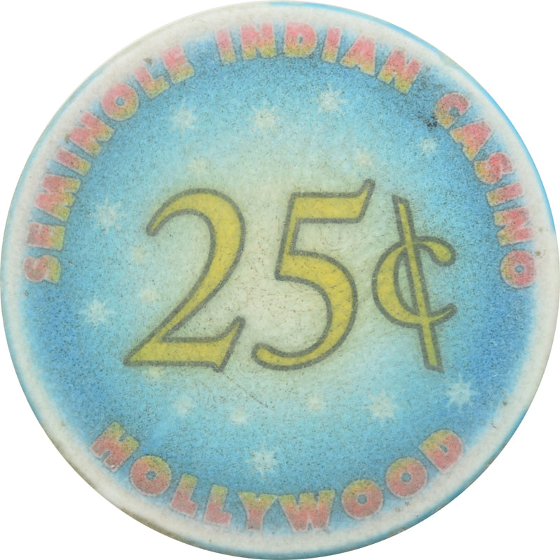 Seminole Indian Casino Hollywood FL 25 Cent Chip